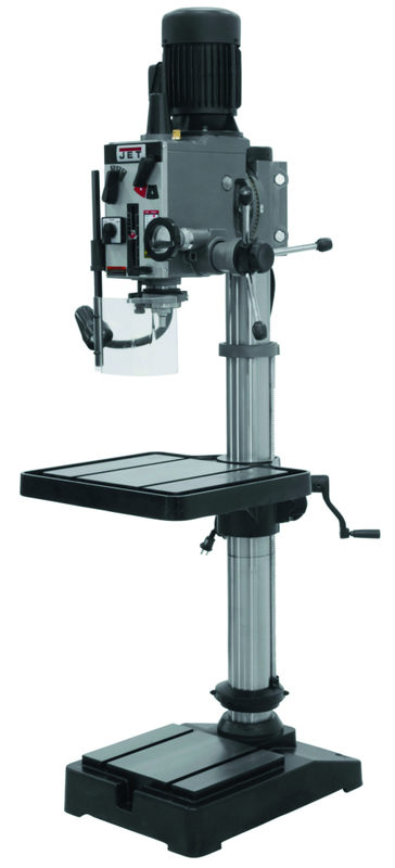 Geared Head Floor Model Drill Press - Model Number 354020--20'' Swing; 2HP; 3PH; 230V Motor - Exact Industrial Supply