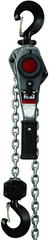 JLH Series 1-1/2 Ton Lever Hoist, 10' Lift with Overload Protection & Shipyard Hooks - Exact Industrial Supply