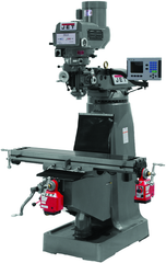 JTM-4VS-1 Mill With 3-Axis ACU-RITE 200S DRO (Quill) With X and Y-Axis Powerfeeds - Exact Industrial Supply