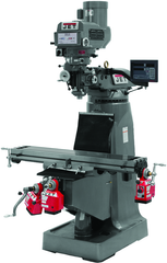 JTM-4VS-1 Mill With 3-Axis ACU-RITE 300S DRO (Quill) With X and Y-Axis Powerfeeds - Exact Industrial Supply