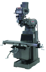 JTM-1050 Mill With 3-Axis ACU-RITE 200S DRO (Quill) With X and Y-Axis Powerfeeds - Exact Industrial Supply