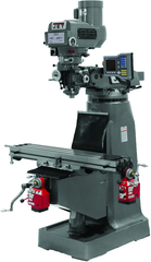 JTM-4VS Mill With 3-Axis ACU-RITE VUE DRO (Knee) With X and Y-Axis Powerfeeds - Exact Industrial Supply