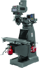 JTM-4VS Mill With 3-Axis ACU-RITE VUE DRO (Knee) With X-Axis Powerfeed - Exact Industrial Supply