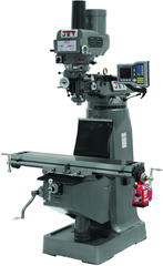 JTM-4VS Mill With 3-Axis ACU-RITE VUE DRO (Knee) With X, Y and Z-Axis Powerfeeds - Exact Industrial Supply