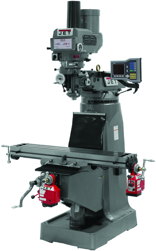 JTM-1050 Mill With ACU-RITE VUE DRO With X, Y and Z-Axis Powerfeeds - Exact Industrial Supply