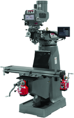 JTM-2 Mill With 3-Axis Newall DP700 DRO (Quill) With X and Y-Axis Powerfeeds - Exact Industrial Supply