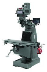 JTM-4VS Mill With 3-Axis Newall DP700 DRO (Knee) With X-Axis Powerfeed - Exact Industrial Supply