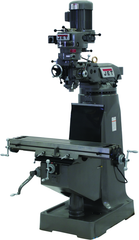 JTM-1 Mill With 3-Axis Newall DP500 DRO (Quill) With X & Y-Axis Powerfeeds - Exact Industrial Supply