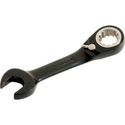 Proto Black Chrome Combination Stubby Reversible Ratcheting Wrench 5/16″ - Spline - Exact Industrial Supply