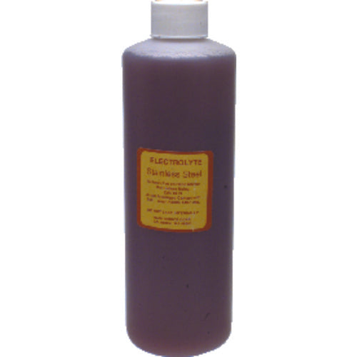 Electrolyte Solution - 16 oz - Stainless Steel - Exact Industrial Supply