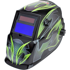 ‎Auto-Darkening Welding Helmet with Variable Shade Lens No. 9-13 (1.73 × 3.82″ Viewing Area), Galaxis Design - Exact Industrial Supply