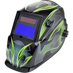 ‎Auto-Darkening Welding Helmet with Variable Shade Lens No. 9-13 (1.73 × 3.82″ Viewing Area), Galaxis Design - Exact Industrial Supply