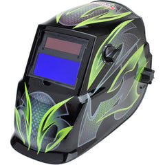 ‎Auto-Darkening Welding Helmet with Variable Shade Lens No. 9-13 (1.73 × 3.82″ Viewing Area), Galaxis Design