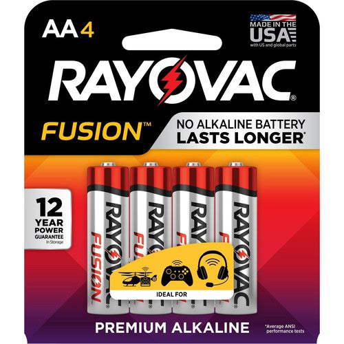 AA Fusion Alkaline Batteries-4Pk - Exact Industrial Supply