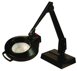 28" Arm 1.75X LED Magnifier Desk Base W/ Floating Arm Circline - Exact Industrial Supply