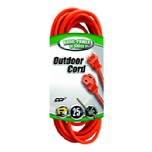 Extension Cord - 25' Medium Duty 1-Outlet (Outdoor Style) - Exact Industrial Supply