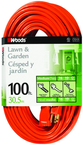 Woods Extension Cord - 100' Medium Duty 1-Outlet (Outdoor Style) - Exact Industrial Supply