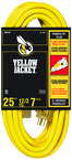 Yellow Jacket Extension Cord - 25' Extra Heavy Duty 1-Outlet (Powerlite) - Exact Industrial Supply