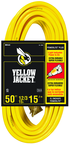 Yellow Jacket Extension Cord - 50' Extra Heavy Duty 1-Outlet (Powerlite) - Exact Industrial Supply