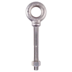 Plain Pattern Nut Eye Bolt - 3/8″-16 Thread Size, 3/4″ Eye Diameter - Exact Industrial Supply