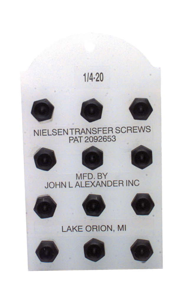 Nielsen Transfer Screw -- 3/8-24 (Set of 12) - Exact Industrial Supply