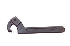 1-1/4 to 3'' Dia. Capacity - 7-1/2'' OAL - Adjustable Pin Spanner Wrench - Exact Industrial Supply