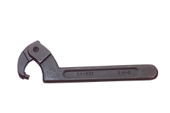 4-1/2 to 6-1/4'' Dia. Capacity - 10-1/2'' OAL - Adjustable Pin Spanner Wrench - Exact Industrial Supply