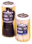 Cable Ties in a Jar - Natural Nylon-4; 7.5; 11" Long - Exact Industrial Supply