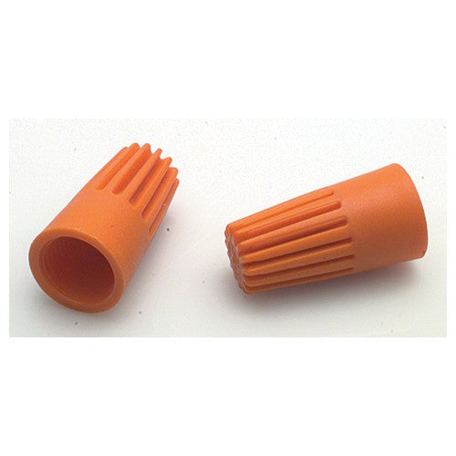 Wire Connectors - 22-14 Wire Range (Orange) - Exact Industrial Supply