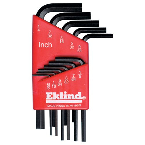 9 Pieces-1.5 mm-10 mm Short Arm Style - Hex Key Set - Exact Industrial Supply