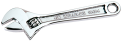 1-5/16'' Opening - 10'' OAL - Chrome Plated Adjustable Wrench - Exact Industrial Supply