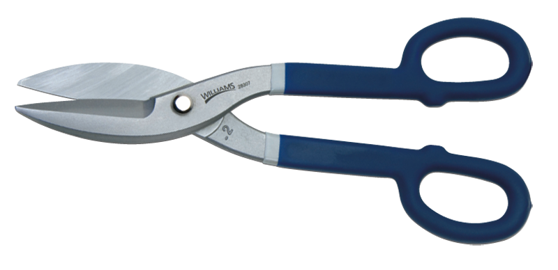 2-1/2'' Blade Length - 12'' Overall Length - Straight Cutting - Tinner Snips - Exact Industrial Supply