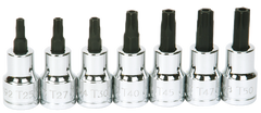 #9319128 - T25; T27; T30; T40; T45; T47; T50 - 3/8" Drive - Socket Drive Torx Bit Set - Exact Industrial Supply