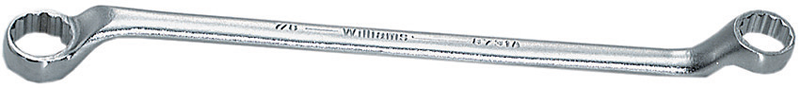 7/8 x 15/16'' -- 12-13/16'' OAL - Chrome 45° Double Offset Box End Wrench - Exact Industrial Supply