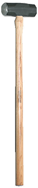Sledge Hammer -- 10 lb; Hickory Handle; 2-1/2'' Head Diameter - Exact Industrial Supply