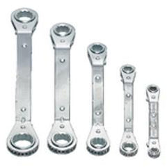 Snap-On/Williams (5 Piece) 25° Offset Straight Ratcheting Box Wrench Set - Exact Industrial Supply