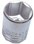 1-3/8 x 2-1/8" - 1/2" Drive - 6 Point - Standard Socket - Exact Industrial Supply