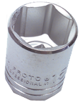 1-7/16 x 2-1/8" - 1/2" Drive - 6 Point - Standard Socket - Exact Industrial Supply