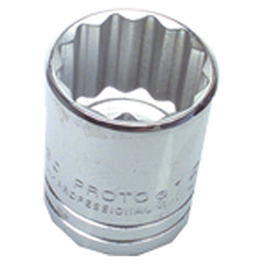 16 mm × 36.53 mm-1/2″ Drive-12 Point - Metric Standard Socket - Exact Industrial Supply