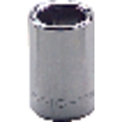 12 mm × 21.43 mm-1/4″ Drive-6 Point - Metric Standard Socket - Exact Industrial Supply