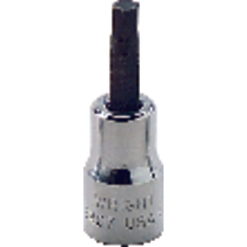 1/4″ × 2 3/32″ Overall Length-3/8″ Drive - Hex Bit Socket - Exact Industrial Supply