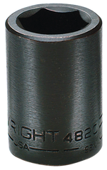 1-3/16 x 2-1/8" OAL - 3/4'' Drive - 6 Point - Standard Impact Socket - Exact Industrial Supply