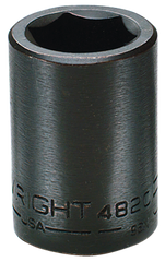1-1/4 x 3-1/2" OAL - 1/2'' Drive - 6 Point - Deep Impact Socket - Exact Industrial Supply