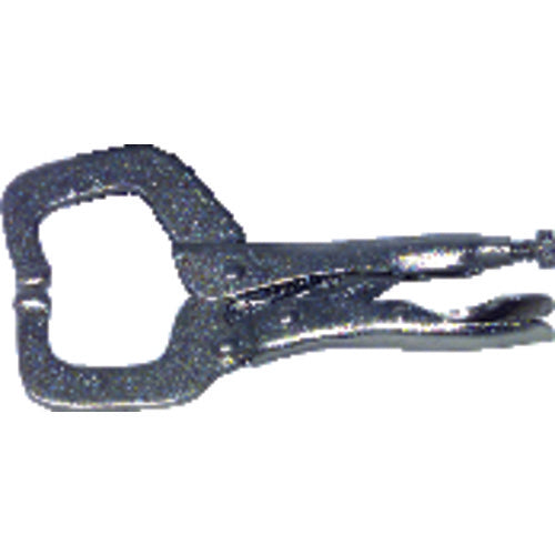 MIT Locking Grip C-Clamp - 3815 Plain Grip 1 3/4″ Capacity 6″ Long - Exact Industrial Supply