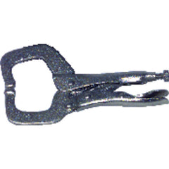 MIT Locking Grip C-Clamp - 3825 Plain Grip 3 1/8″ Capacity 11″ Long - Exact Industrial Supply