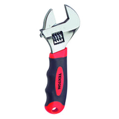 1″ Opening-6″ Overall Length - Stubby Adjustable Wrench - Comfortable Non-Slip Soft Handle Grip - Exact Industrial Supply