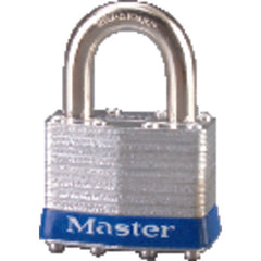 Commercial Steel Padlock 1 3/4″ Body Width; Keyed: Different; Silver - Exact Industrial Supply