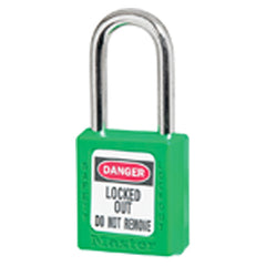 Xenoy Padlock - 1 1/2″ Body Width; Keyed: Different; Green - Exact Industrial Supply