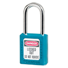 Xenoy Padlock - 1 1/2″ Body Width; Keyed: Different; Teal - Exact Industrial Supply