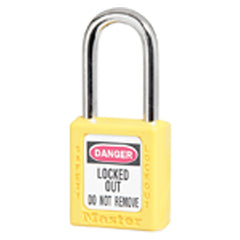Xenoy Padlock - 1 1/2″ Body Width; Keyed: Different; Yellow - Exact Industrial Supply